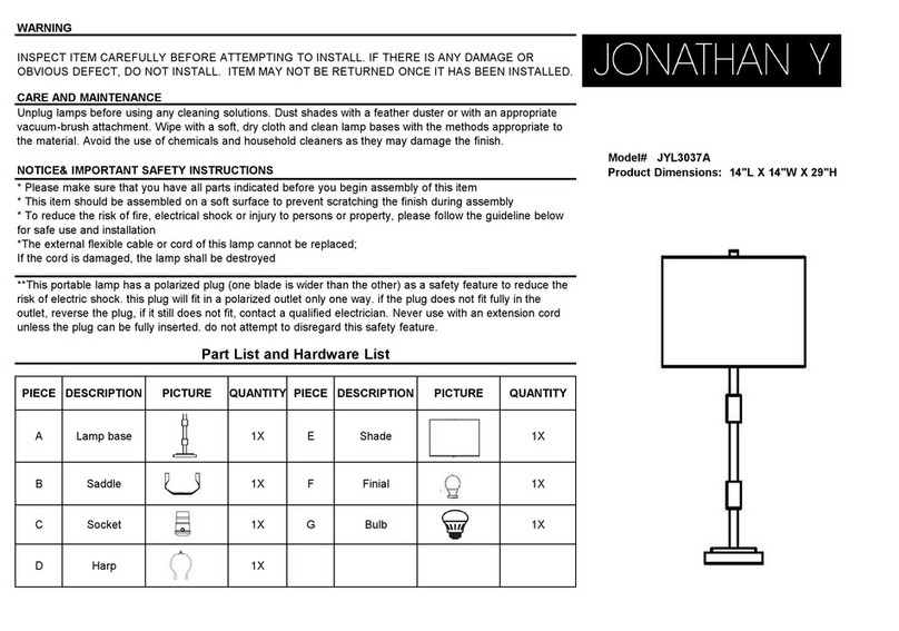 JONATHAN Y JYL3037A User manual JONATHAN Y JYL3037A User manual