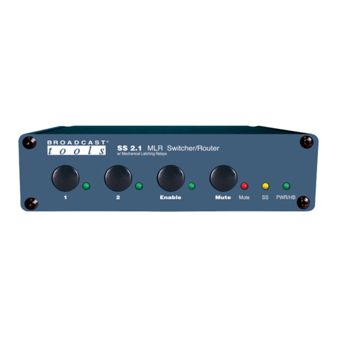 Broadcast Tools SS 2.1 MLR/RJ User manual