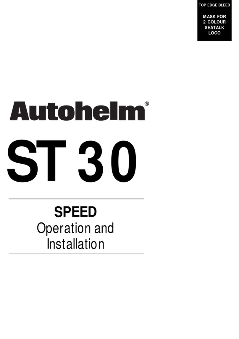 Raytheon AUTOHELM ST 30 SPEED Operation and installation