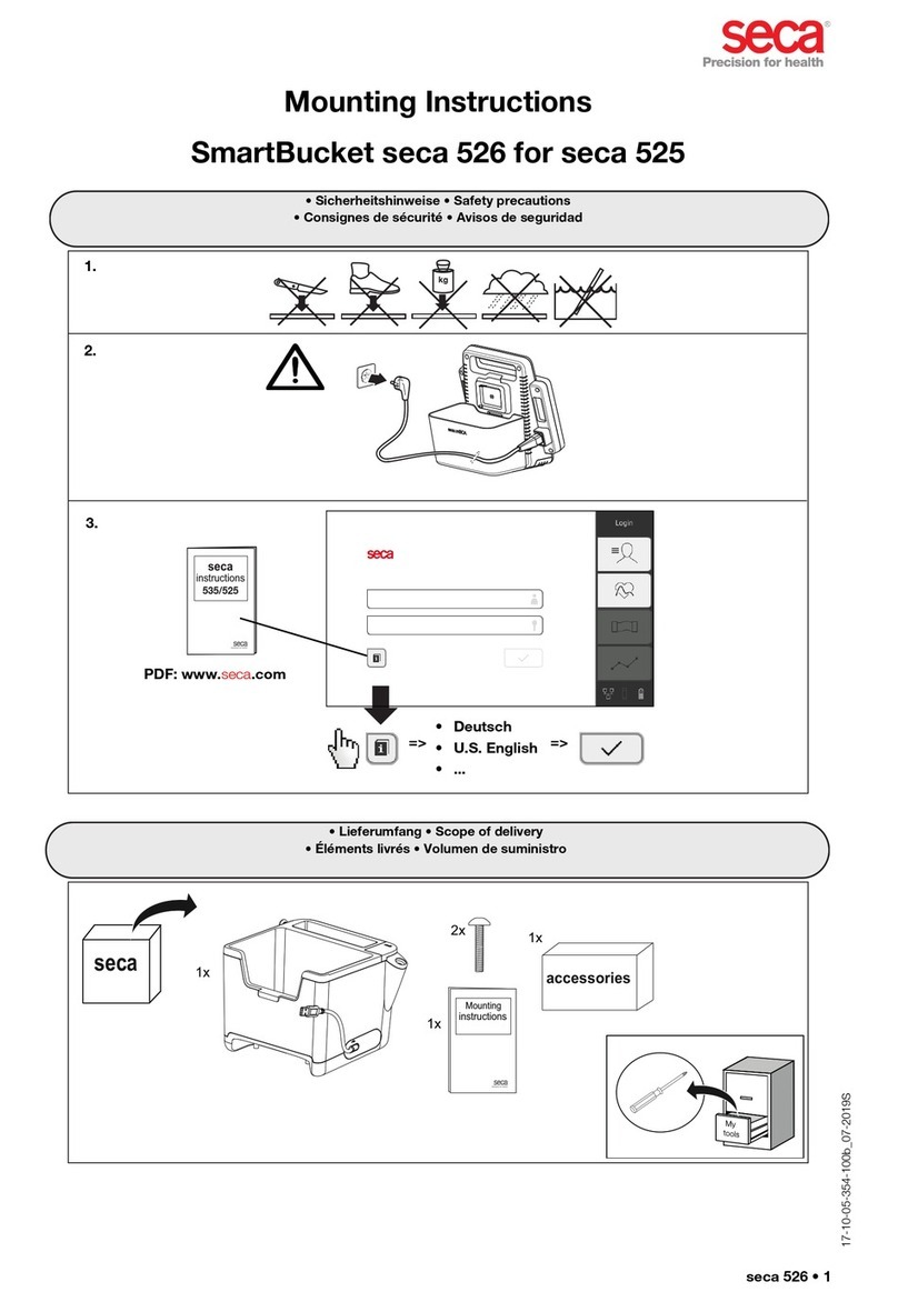 Seca mVSA 526 Mounting instructions