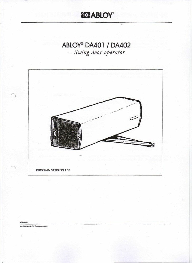 Assa Abloy ABLOY DA401 User manual