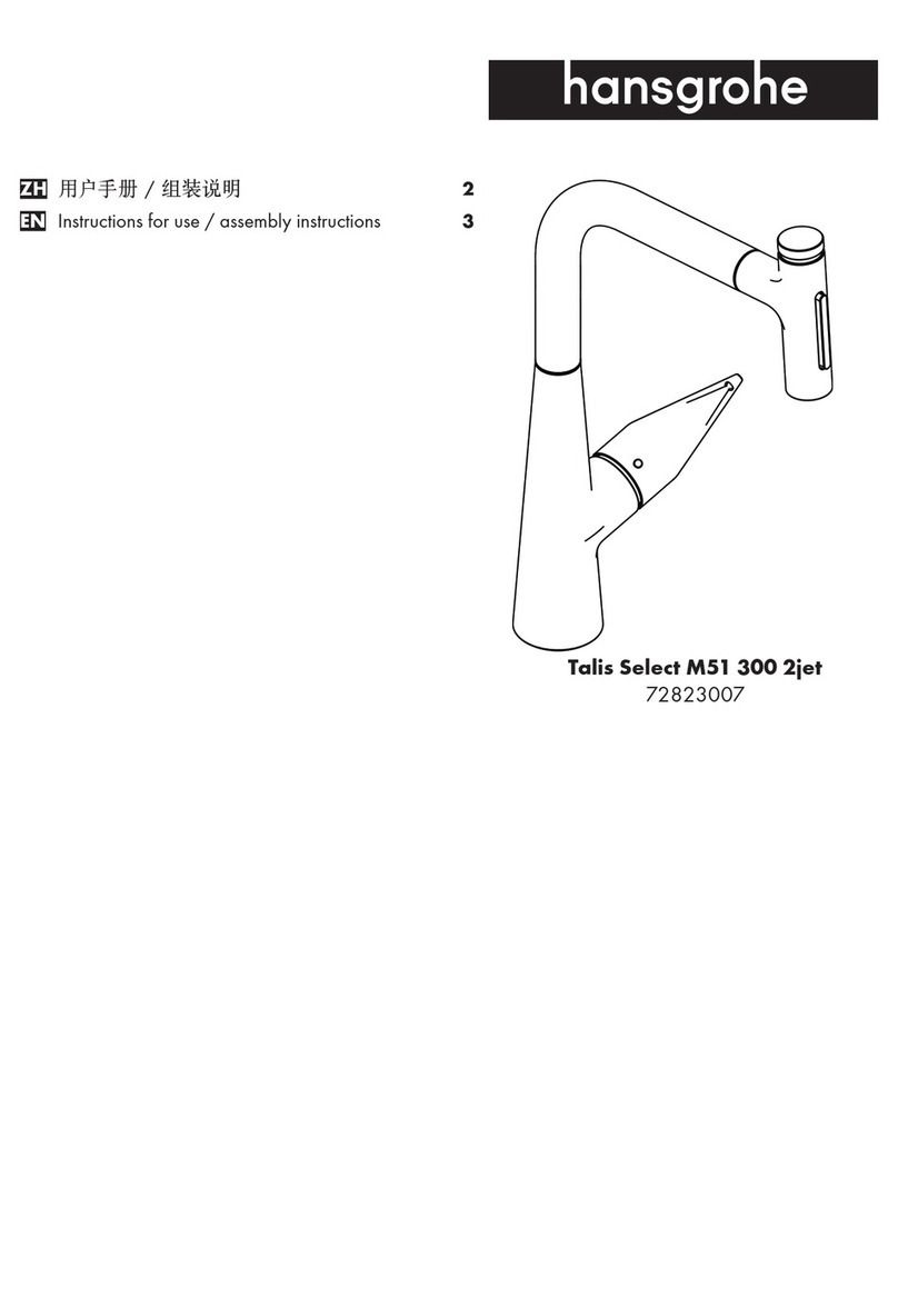 Hans Grohe Talis Select M51 300 2jet 72823007 Instructions for use/assembly instructions Hans Grohe Talis Select M51 300 2jet 72823007 Instructions for use/assembly instructions