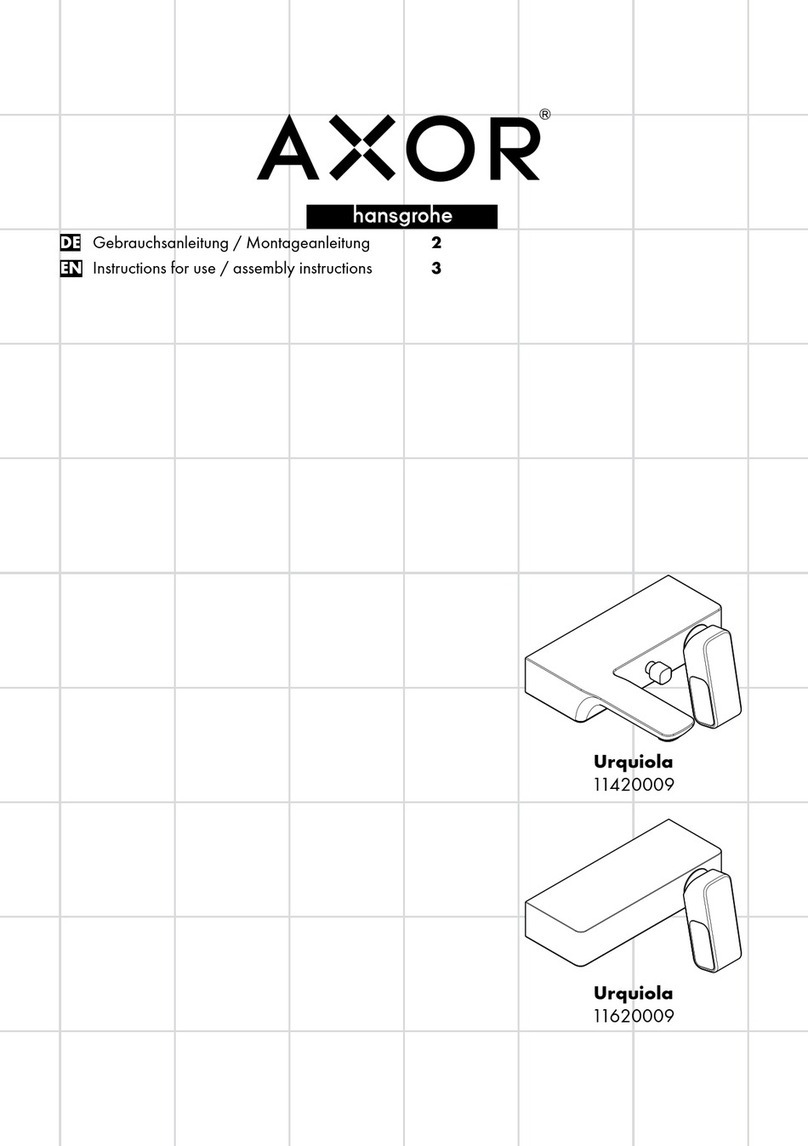 Hans Grohe AXOR Urquiola 11420009 Instructions for use/assembly instructions