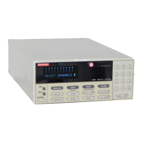 Keithley 7001 User manual