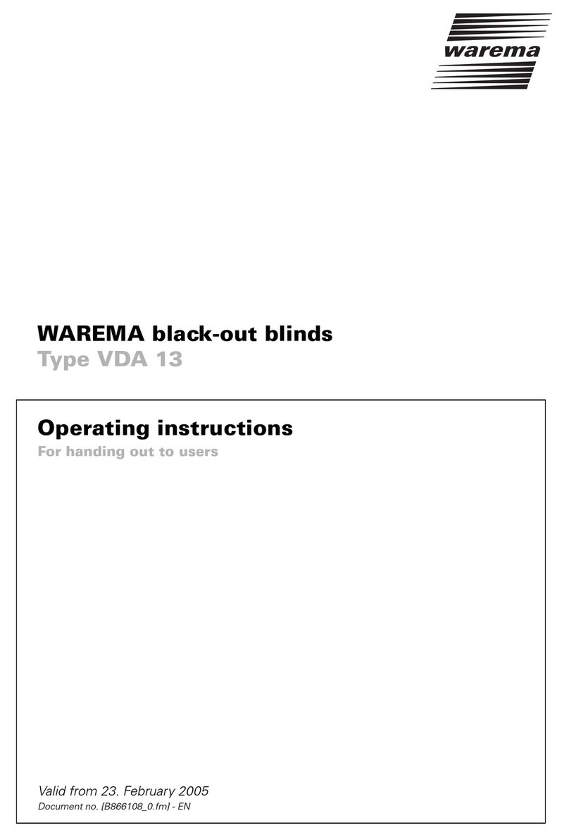 WAREMA VDA 13 operating instructions