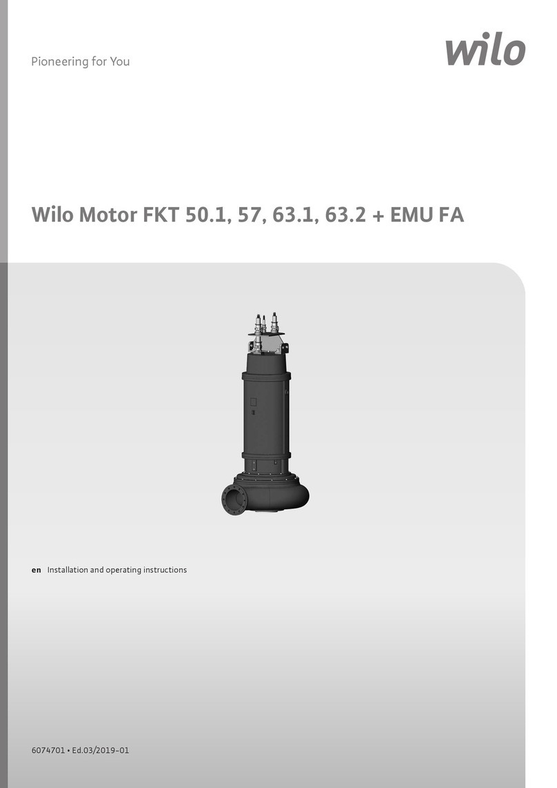 Wilo FKT 50.1 Installation and operating instructions