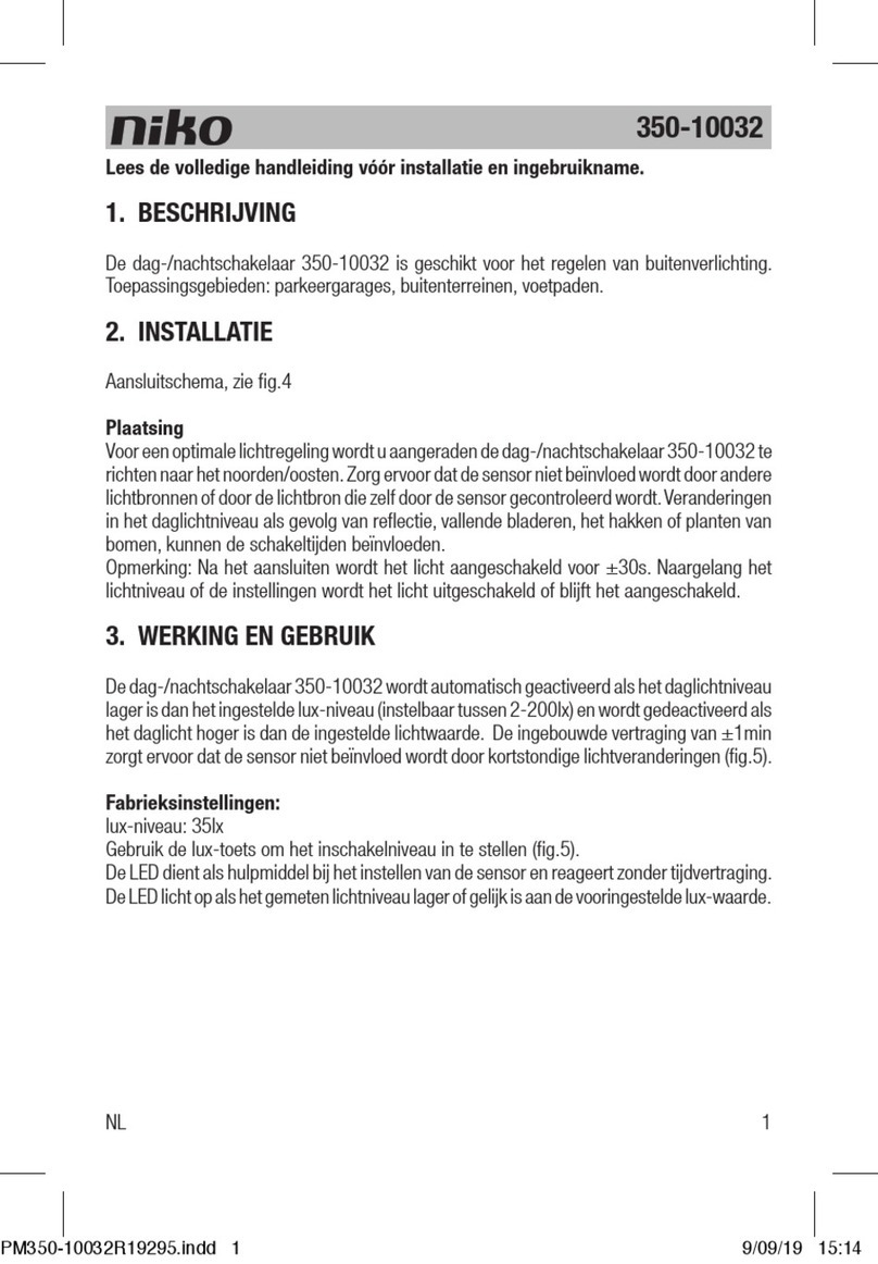 Niko 350-10032 User manual