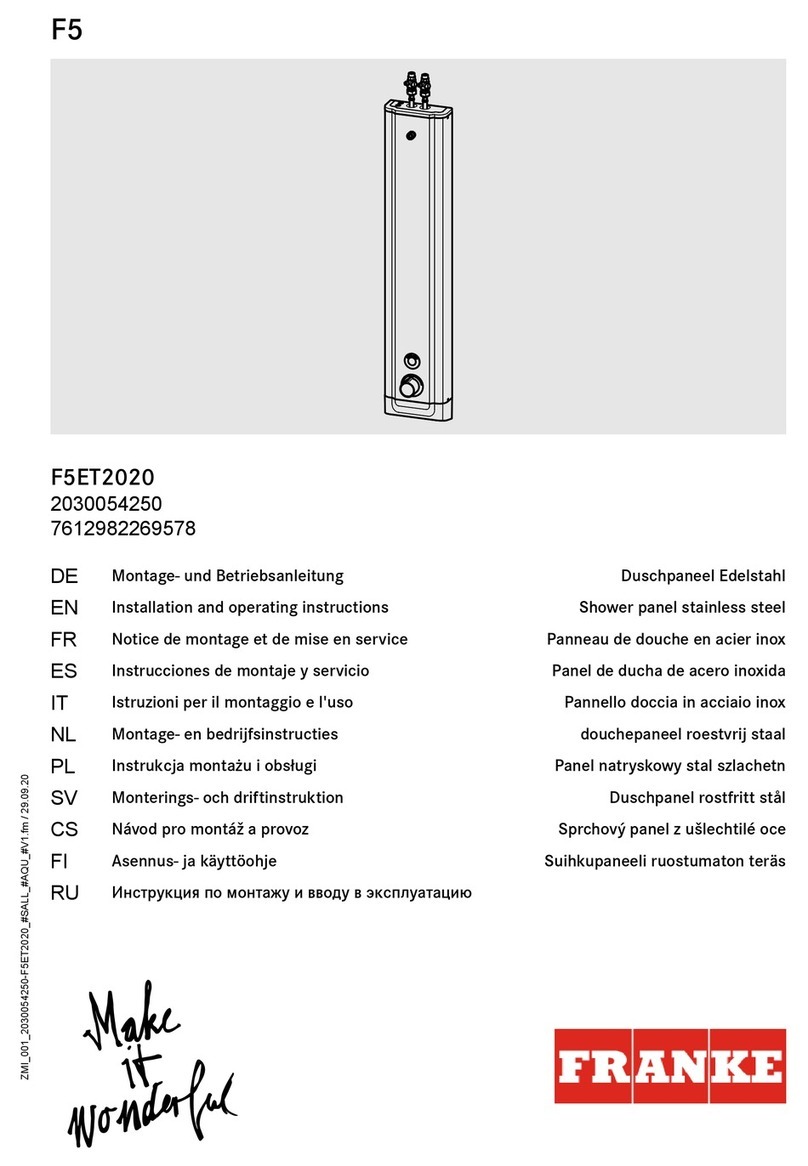 Franke F5 Series User manual