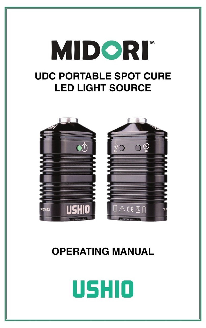 Ushio Midori UDC Series operating manual Ushio Midori UDC Series operating manual