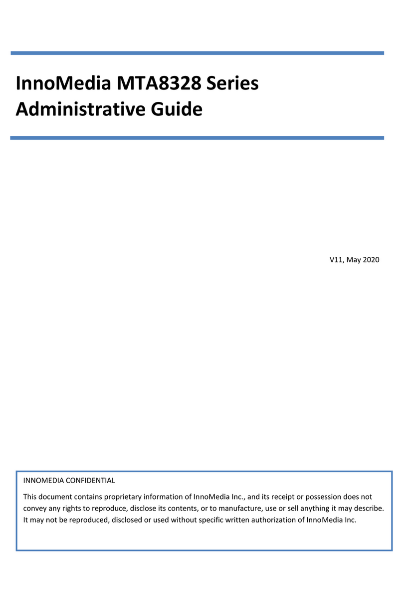 InnoMedia MTA8328 Administrative guide