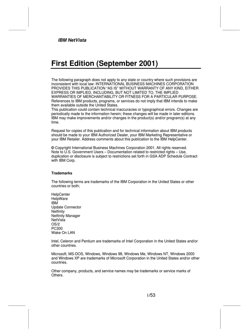 IBM NetVista 6049 User manual