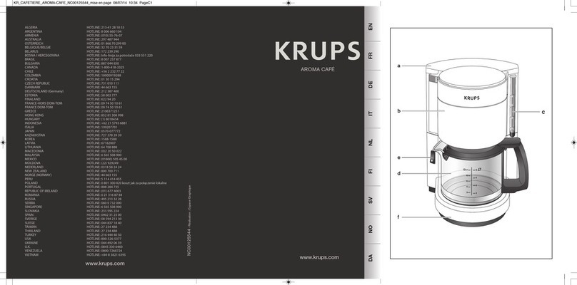 Krups AROMA CAFE Series User manual