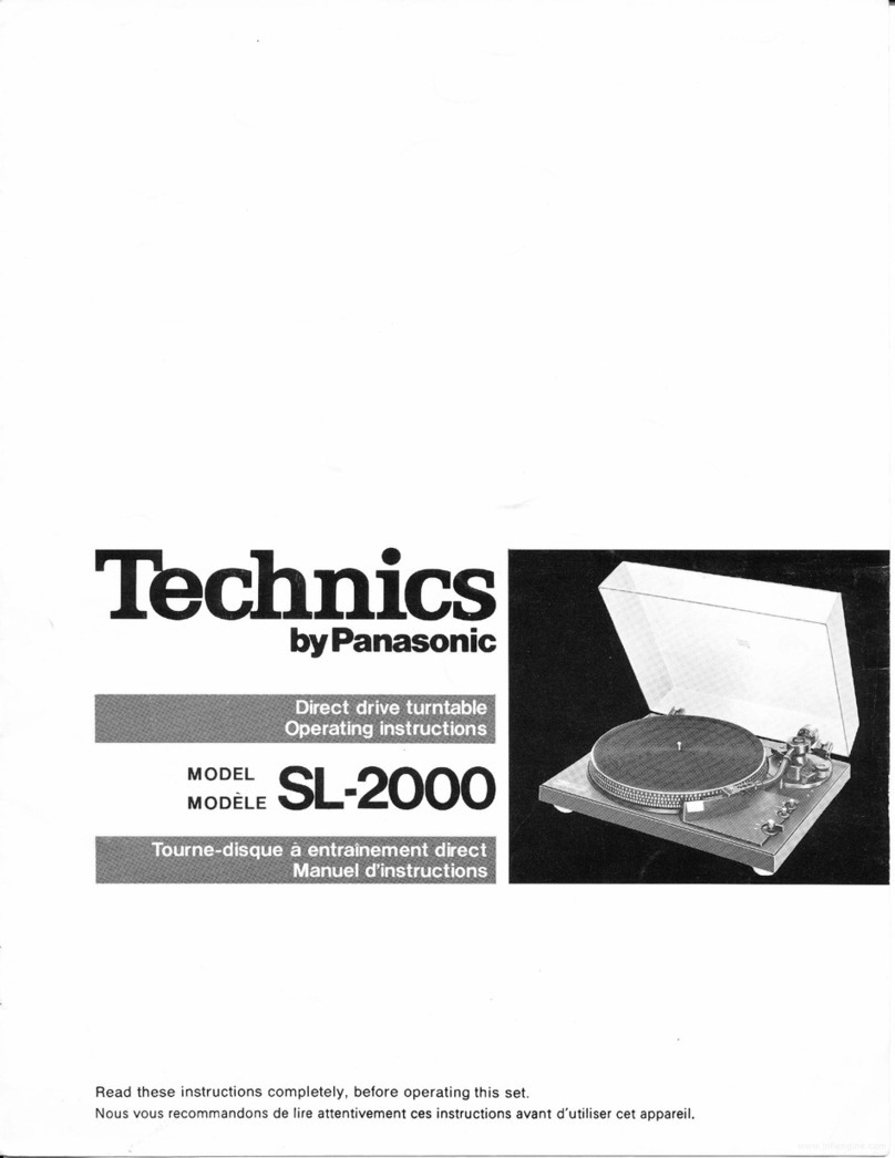 Panasonic Technics SL-2000 operating instructions