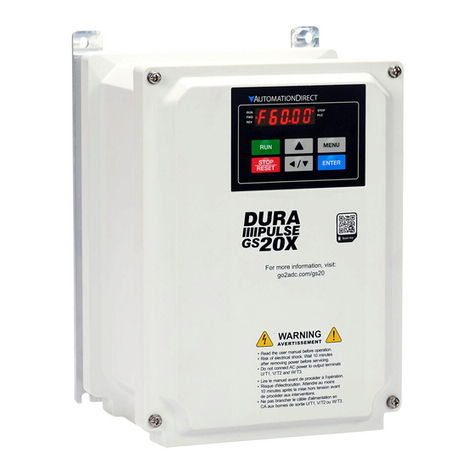 AutomationDirect DURApulse GS20X Series User manual AutomationDirect DURApulse GS20X Series User manual