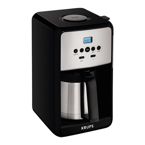 Krups SAVOY ISOTHERME PROGRAMMABLE INOX 1.7L User manual