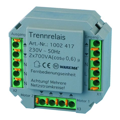 WAREMA 1002 417 Operating and installation instructions