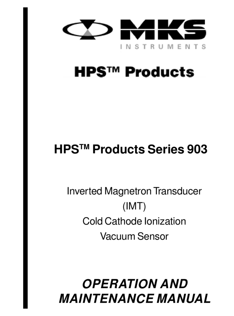 MKS HPS 903 Series Operation and maintenance manual MKS HPS 903 Series Operation and maintenance manual