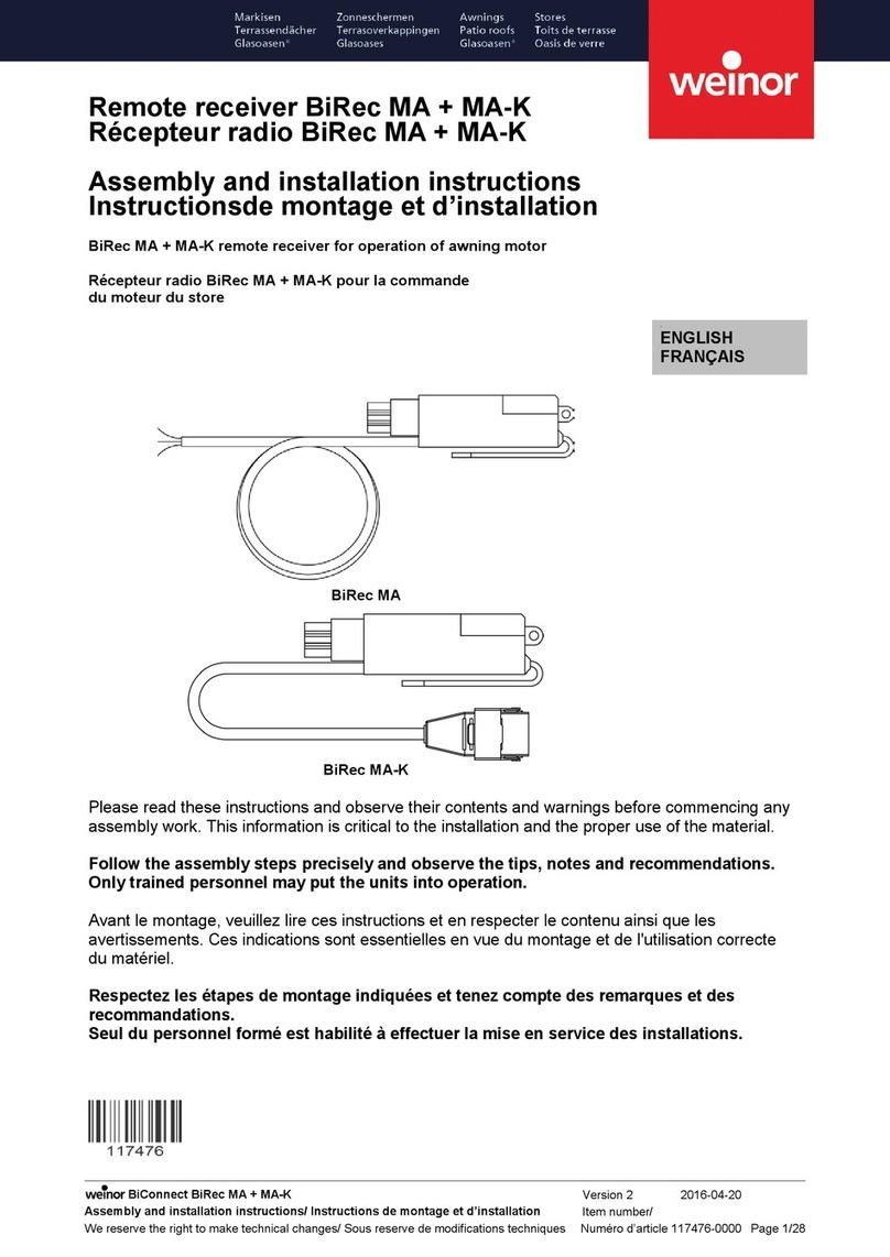 weinor BiRec MA Instruction manual