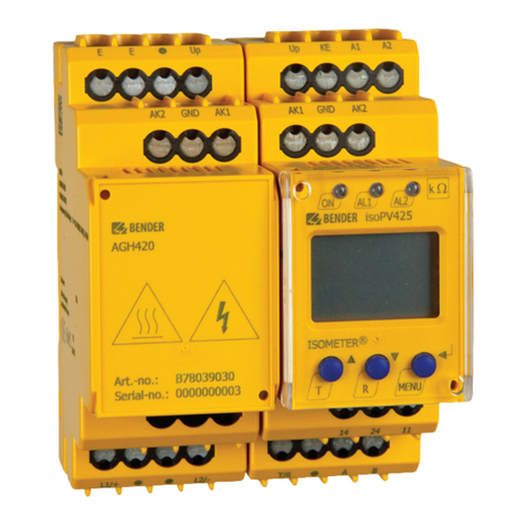 Bender ISOMETER isoPV425 with AGH420 User manual