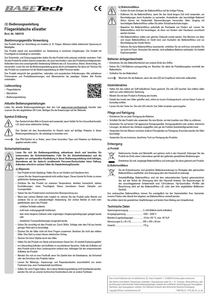 BASETech eSwatter User manual