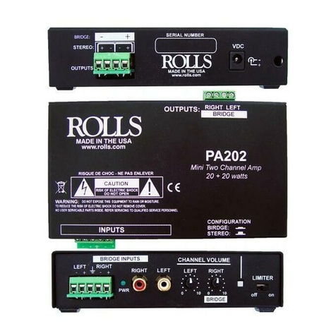 Rolls PA202 quick start guide