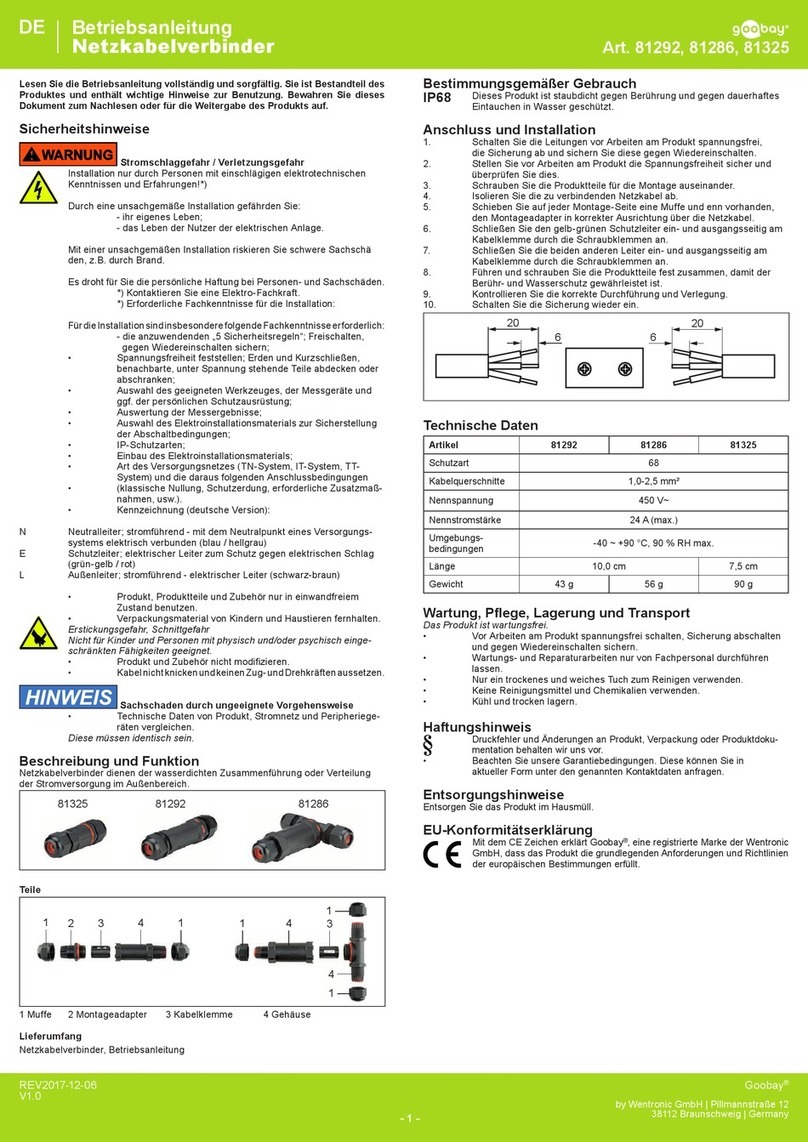 Goobay 81292 user manual