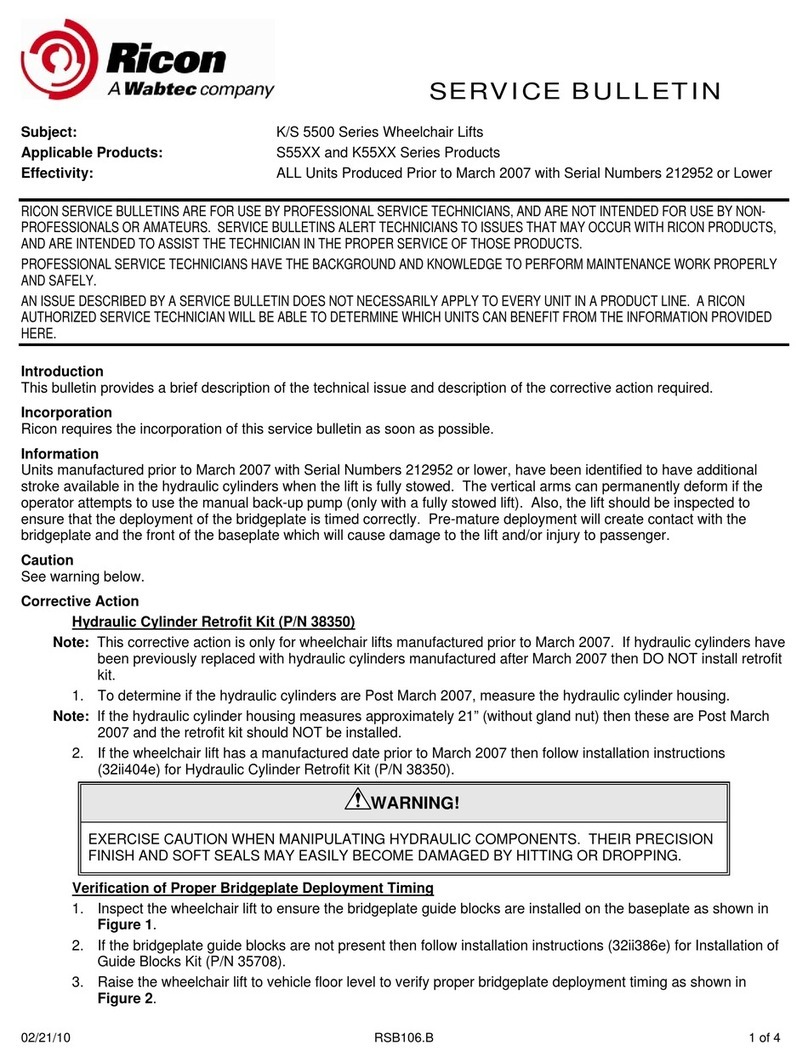Wabtec Ricon K 5500 Series Reference manual