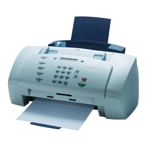 Lexmark X125 User manual