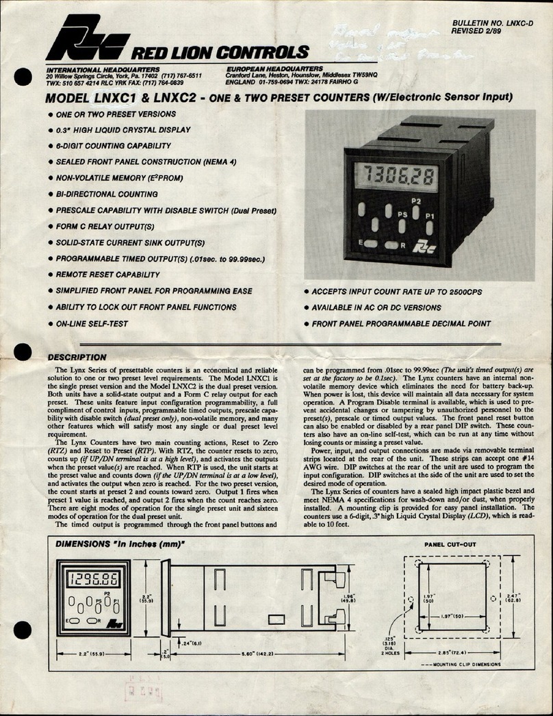 red lion LNXC1 manual
