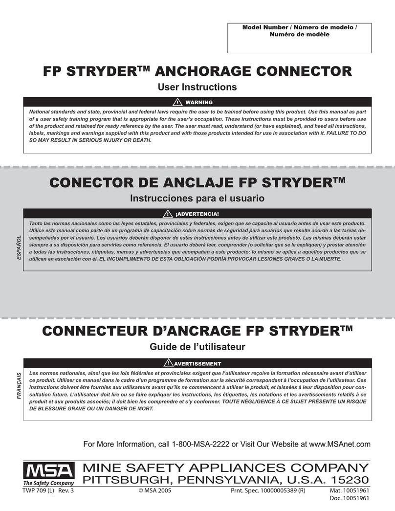 MSA FP STRYDER 10051455 User instructions