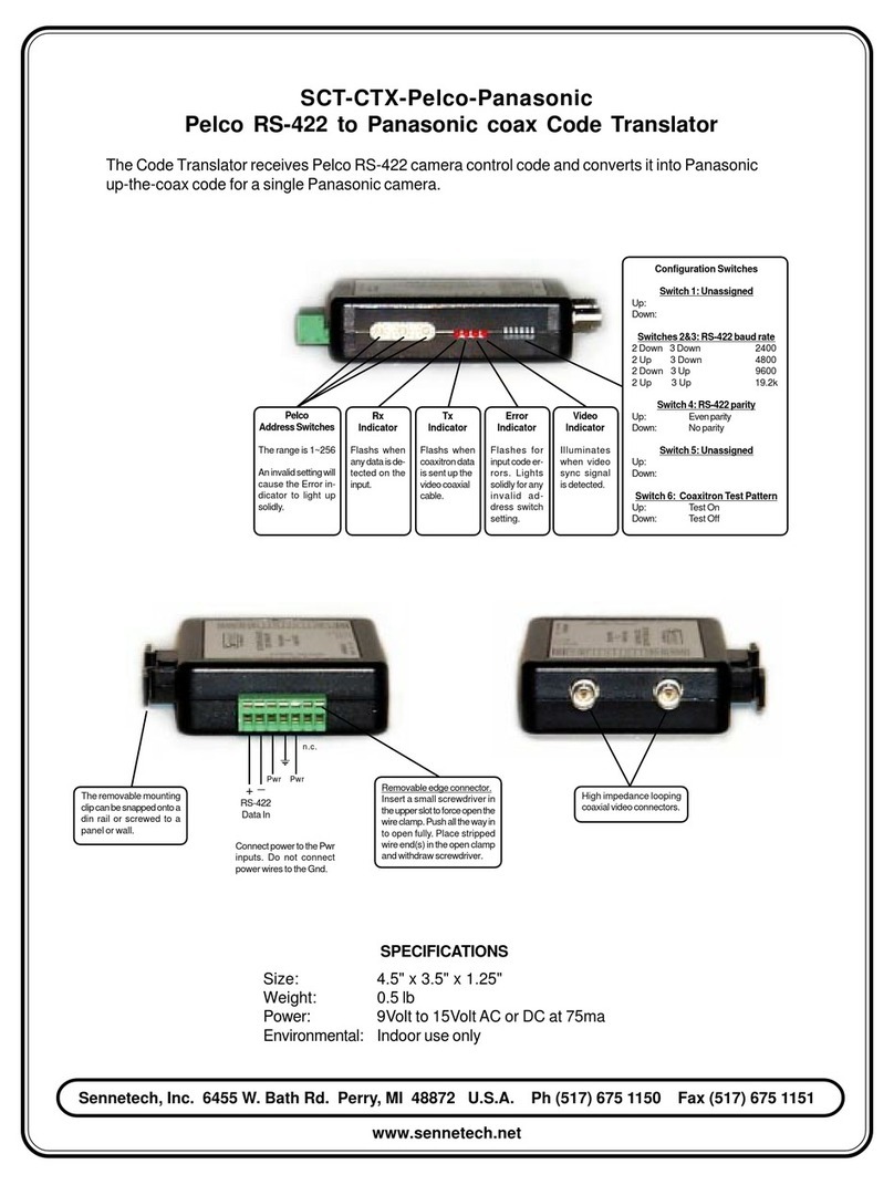 Sennetech SCT-CTX User manual