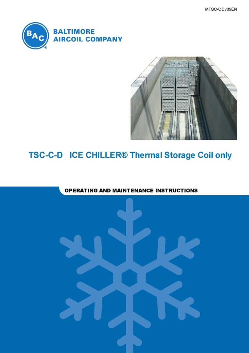 Baltimore Aircoil Company ICE CHILLER TSC-C-D Operating and maintenance instructions