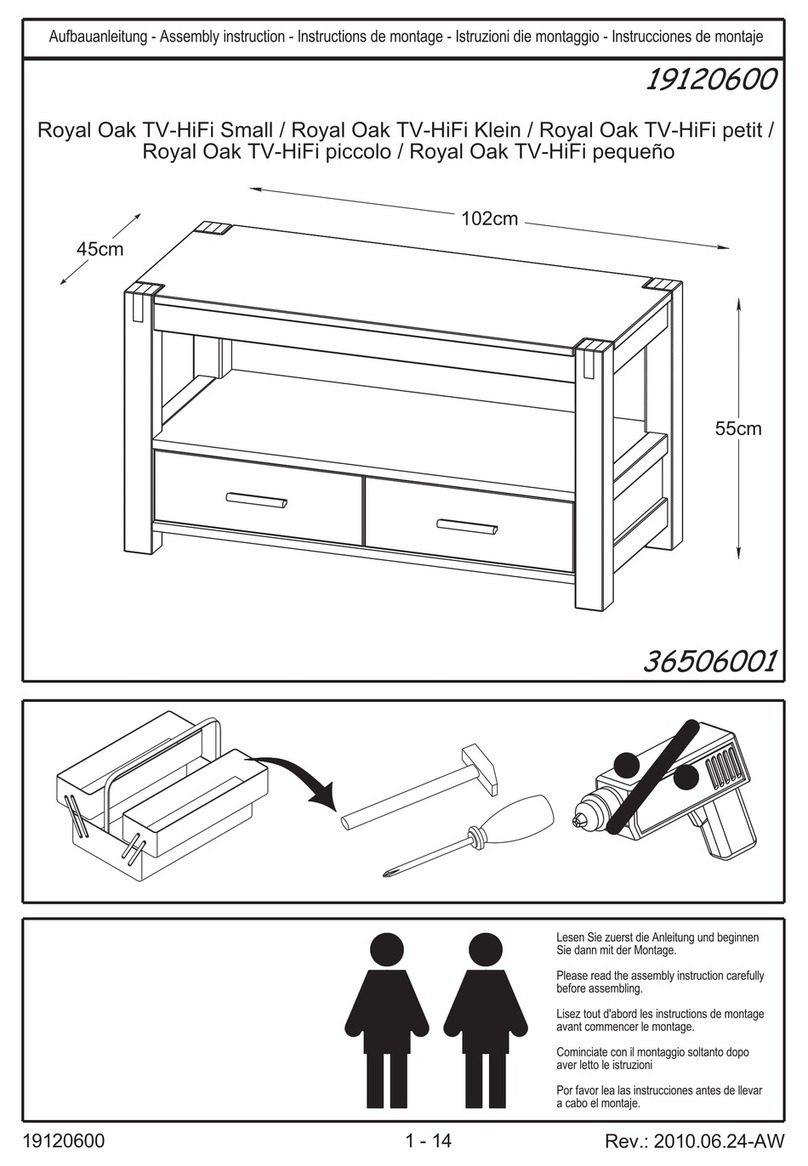 Unique Furniture 19120600 Assembly instruction