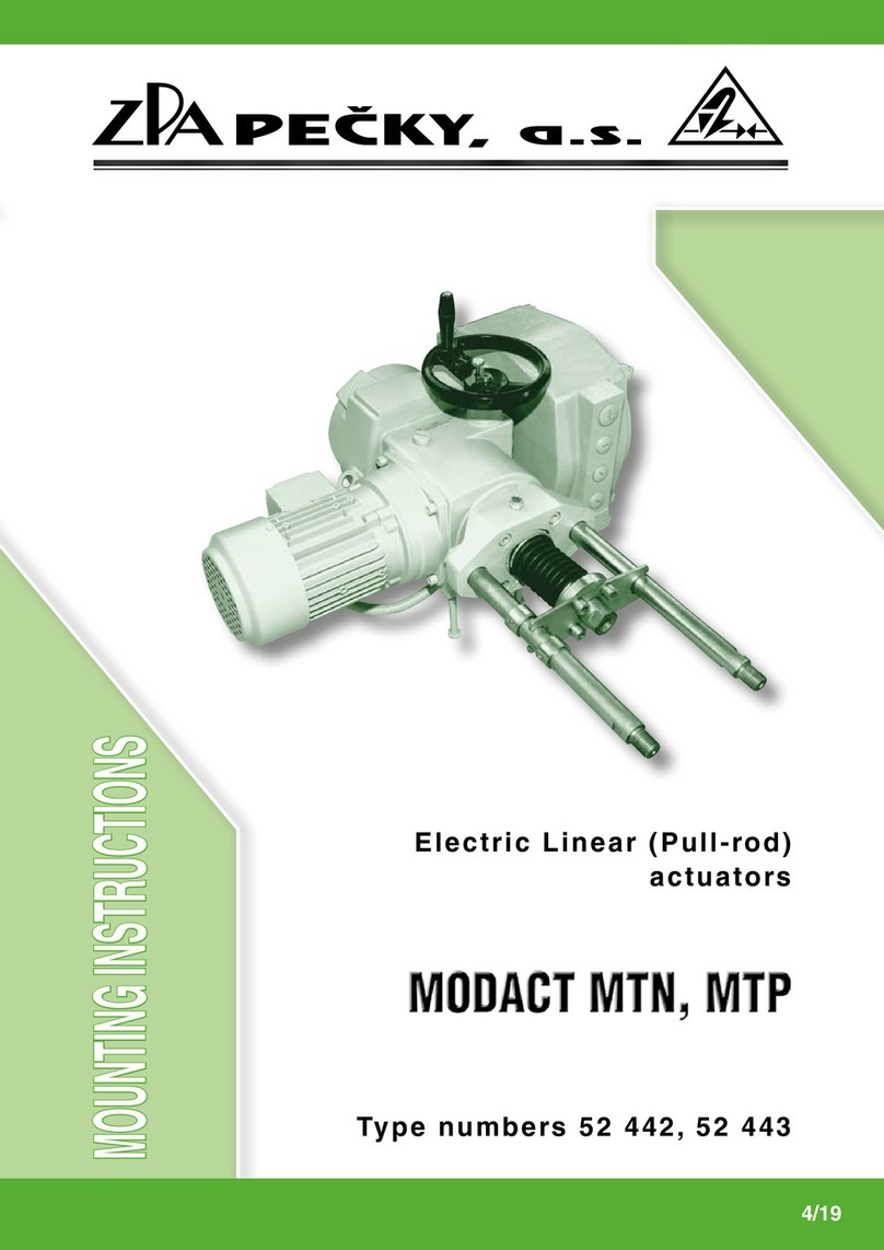 ZPA Pecky, a.s. MODACT MTN Mounting instructions ZPA Pecky, a.s. MODACT MTN Mounting instructions