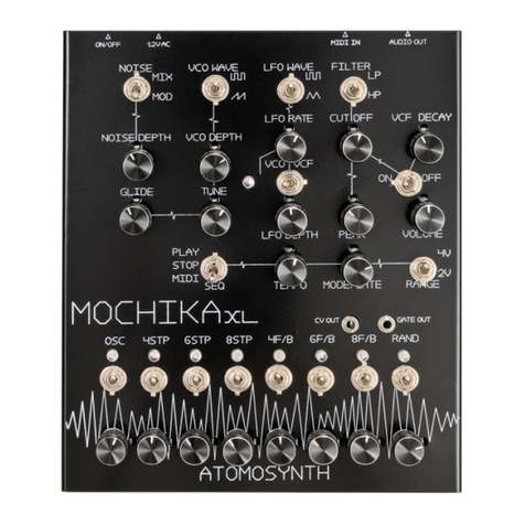 AtomoSynth Mochika XL User manual