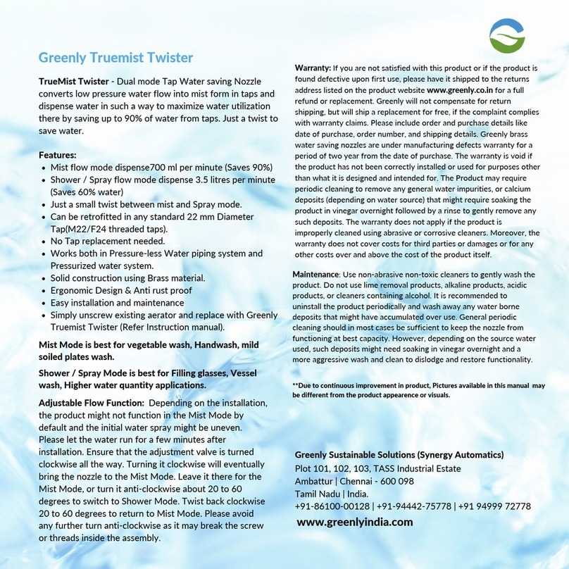 Greenly TrueMist Twister manual Greenly TrueMist Twister manual