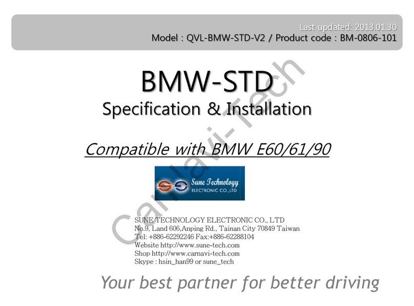 Sune BMW-STD Series Specifications & installation