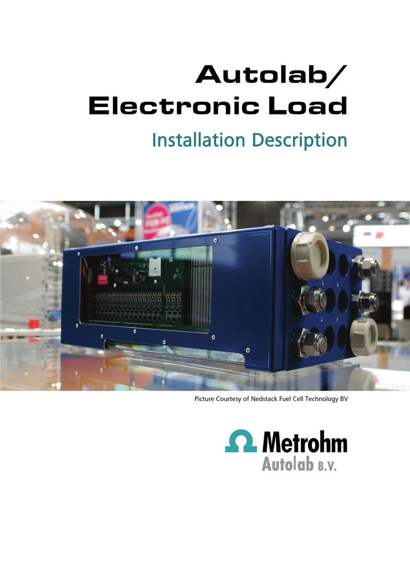 Metrohm Autolab Installation description Metrohm Autolab Installation description
