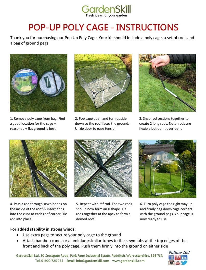 GardenSkill POP-UP POLY CAGE Series instructions