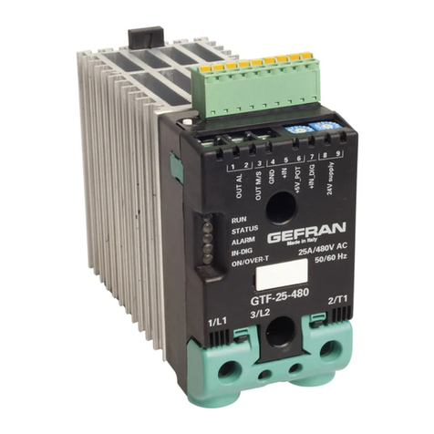 gefran GTF Owner's manual