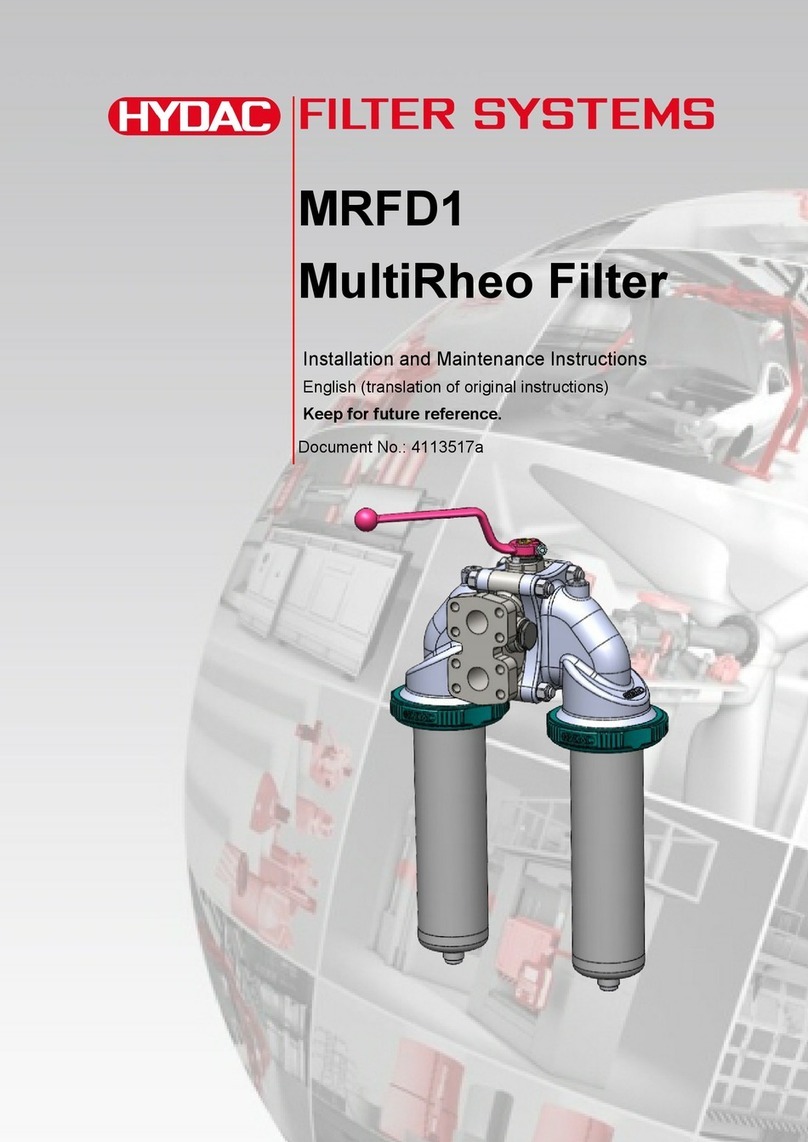 Hydac MRFD1 User manual Hydac MRFD1 User manual
