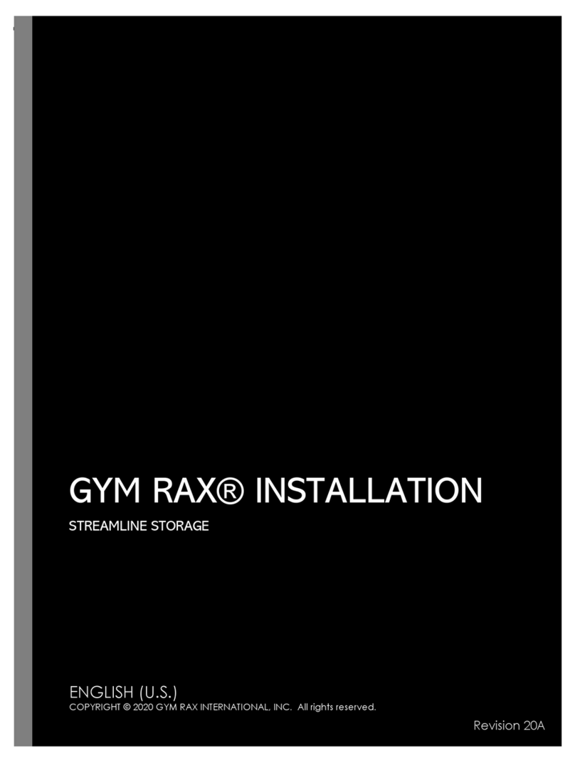 GYM RAX STREAMLINE Installation