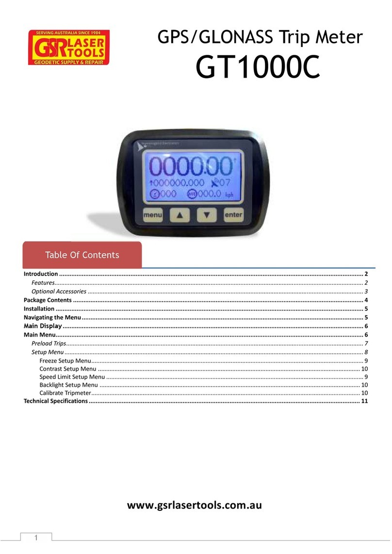 GSR Laser Tools GT1000C manual
