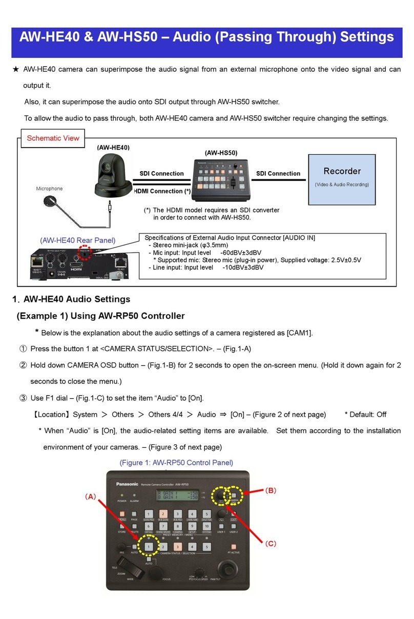 Panasonic aw-he40 series User manual
