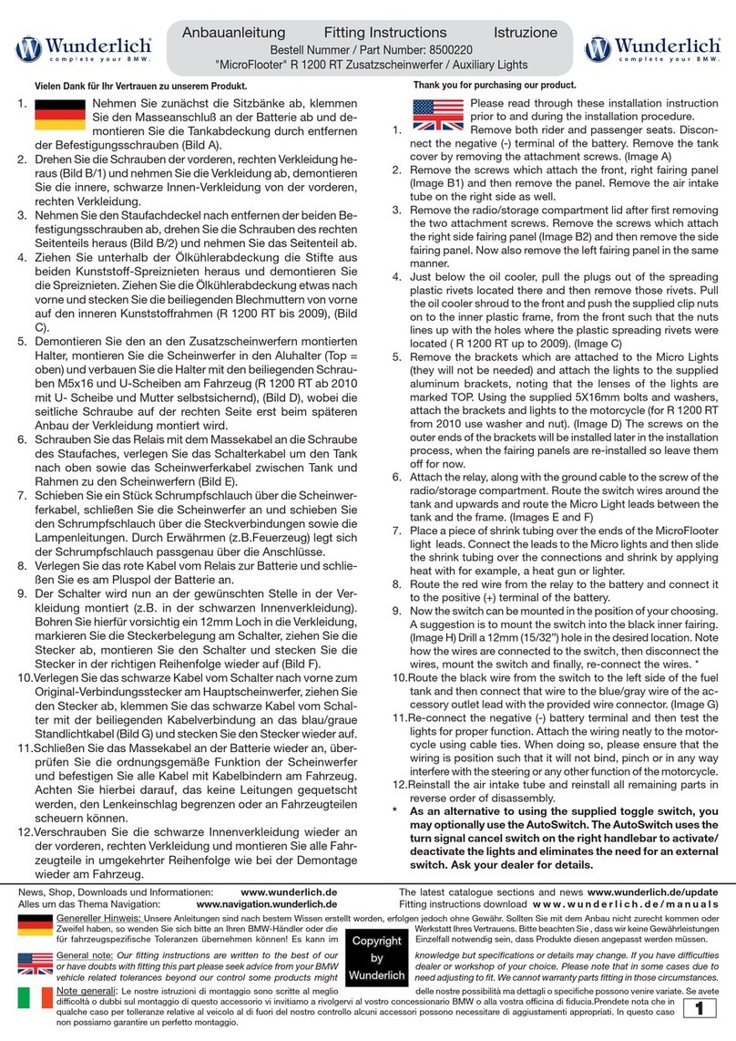 Wunderlich MicroFlooter 8500220 Fitting instructions Wunderlich MicroFlooter 8500220 Fitting instructions