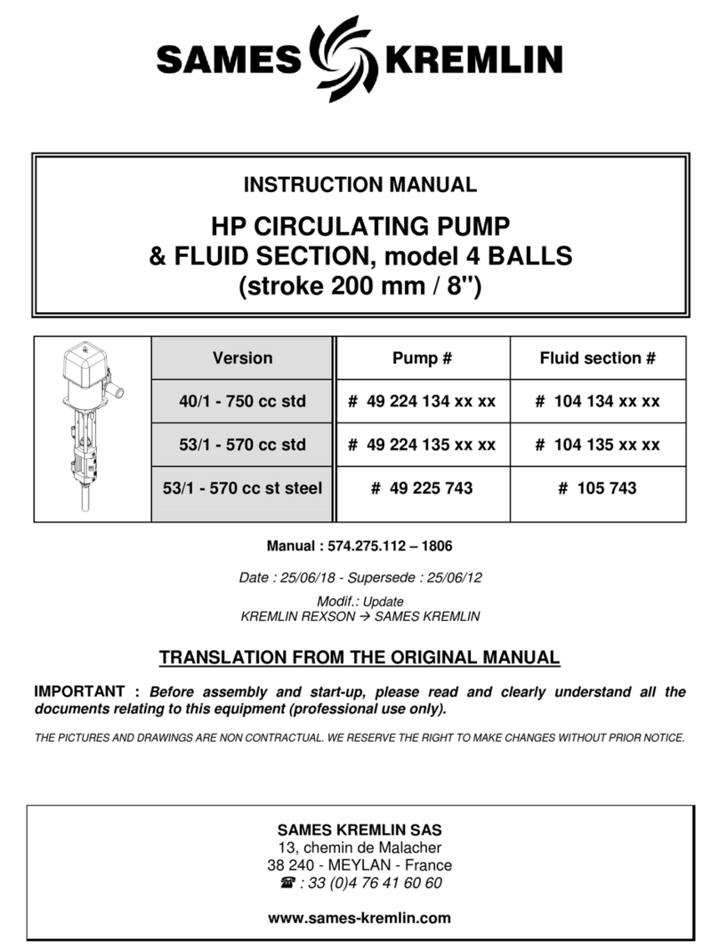 SAMES KREMLIN 40/1 - 750cc std instruction manual