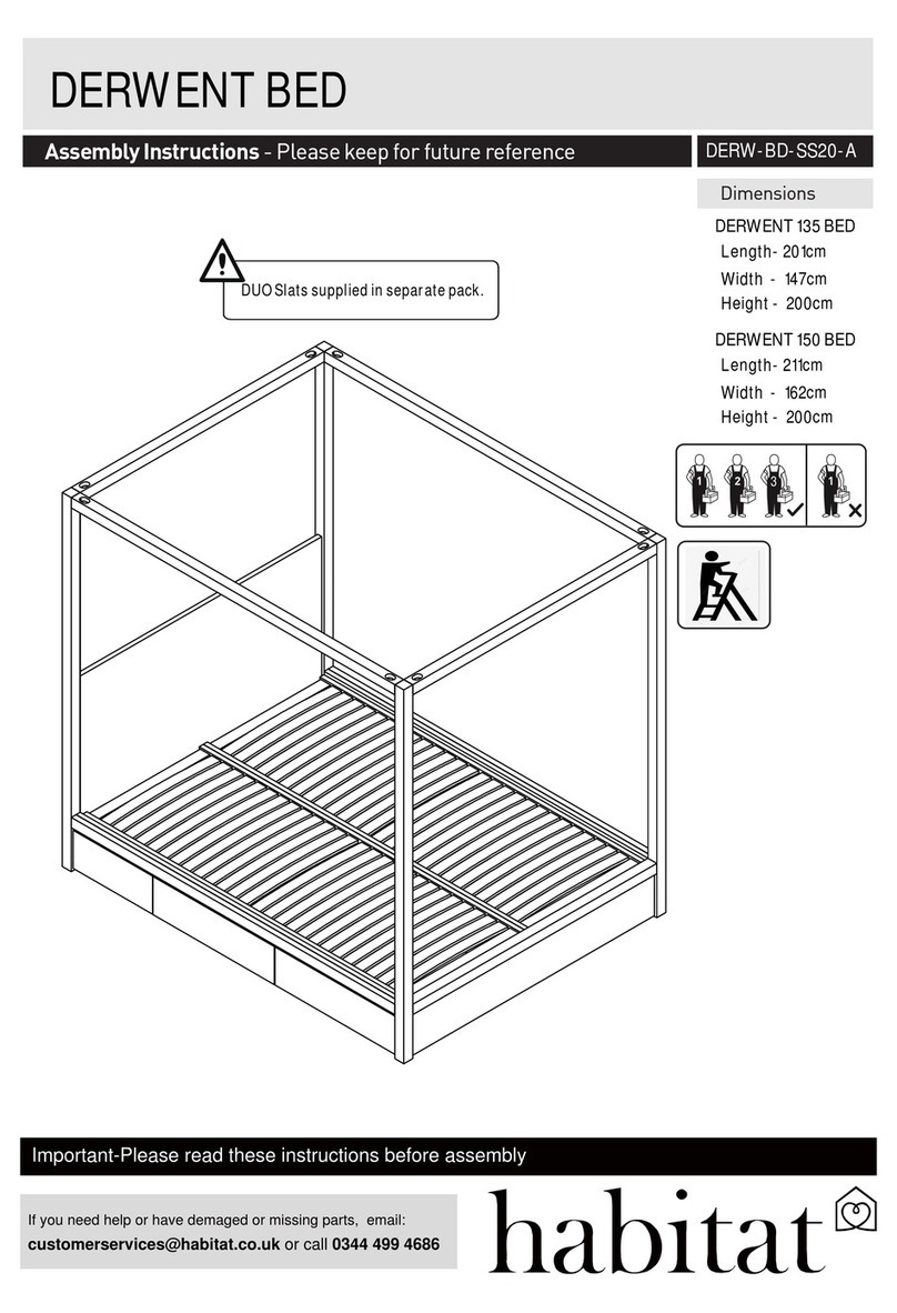 Habitat DERWENT BED DERW-BD-SS20-A User manual