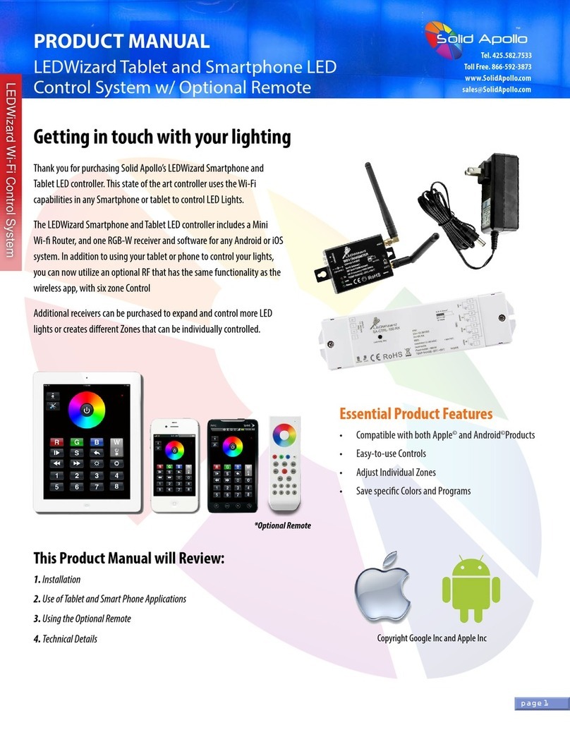 Solid Apollo LEDWizard User manual