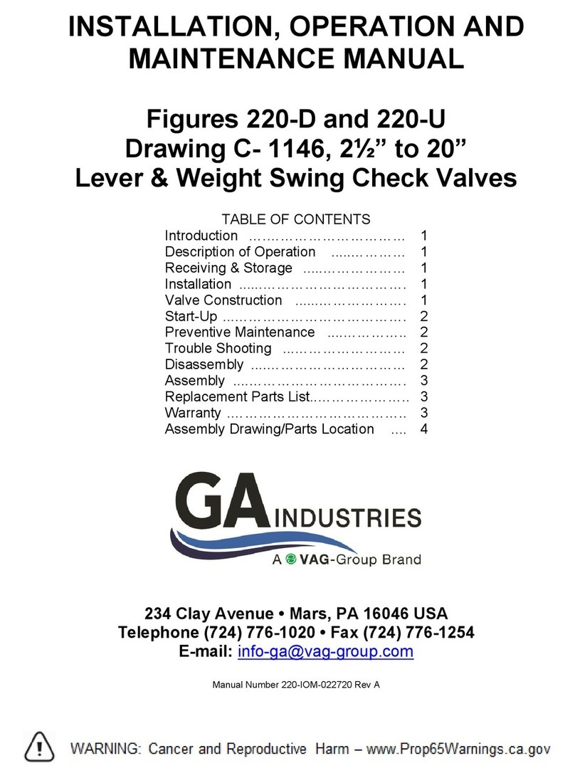 Vag GA Figure 220-D User manual