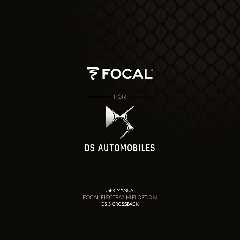 Focal ELECTRA HI-FI OPTION User manual